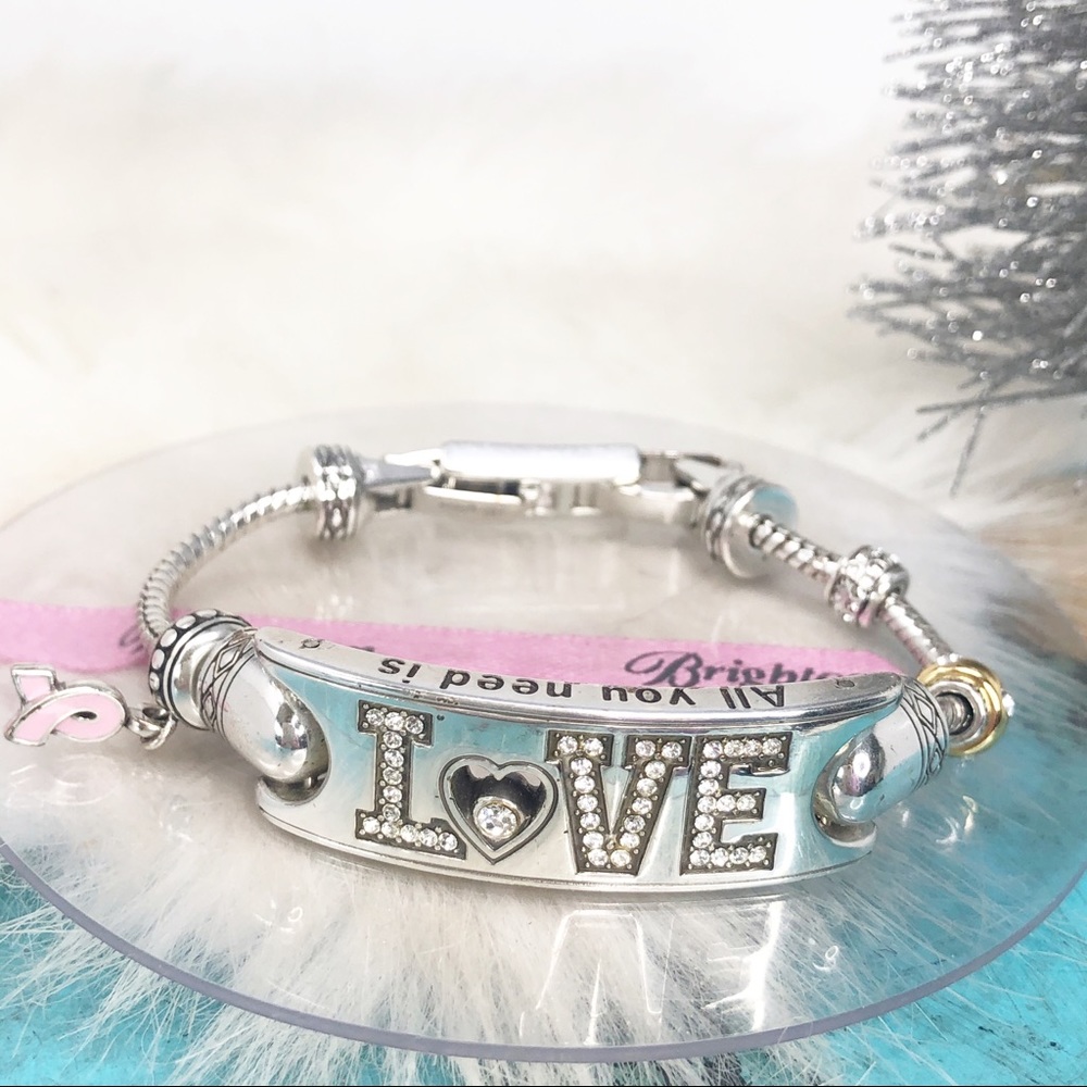 Brighton All You Need is Love Charm Bracelet